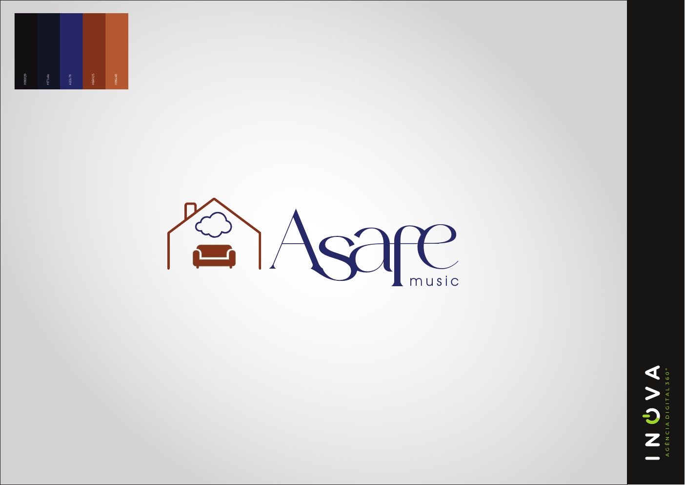 Identidade visual Asafe Music